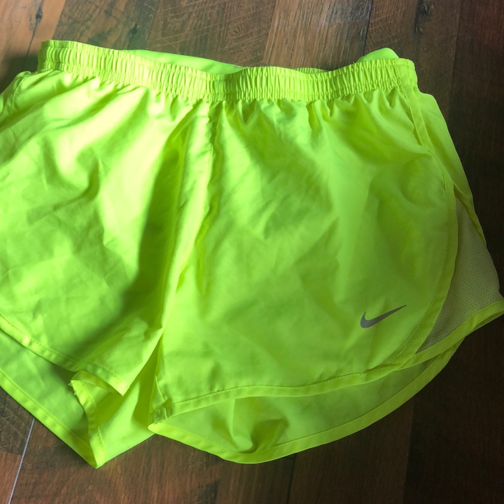 neon nike shorts